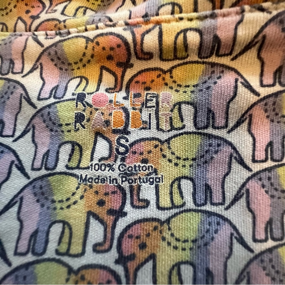 Rainbow Disco Elephant Roller Rabbit Polo Pajamas - Picture 5 of 6